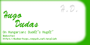 hugo dudas business card